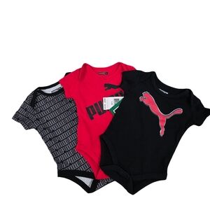 Puma Kids One Piece Set - Red, Black